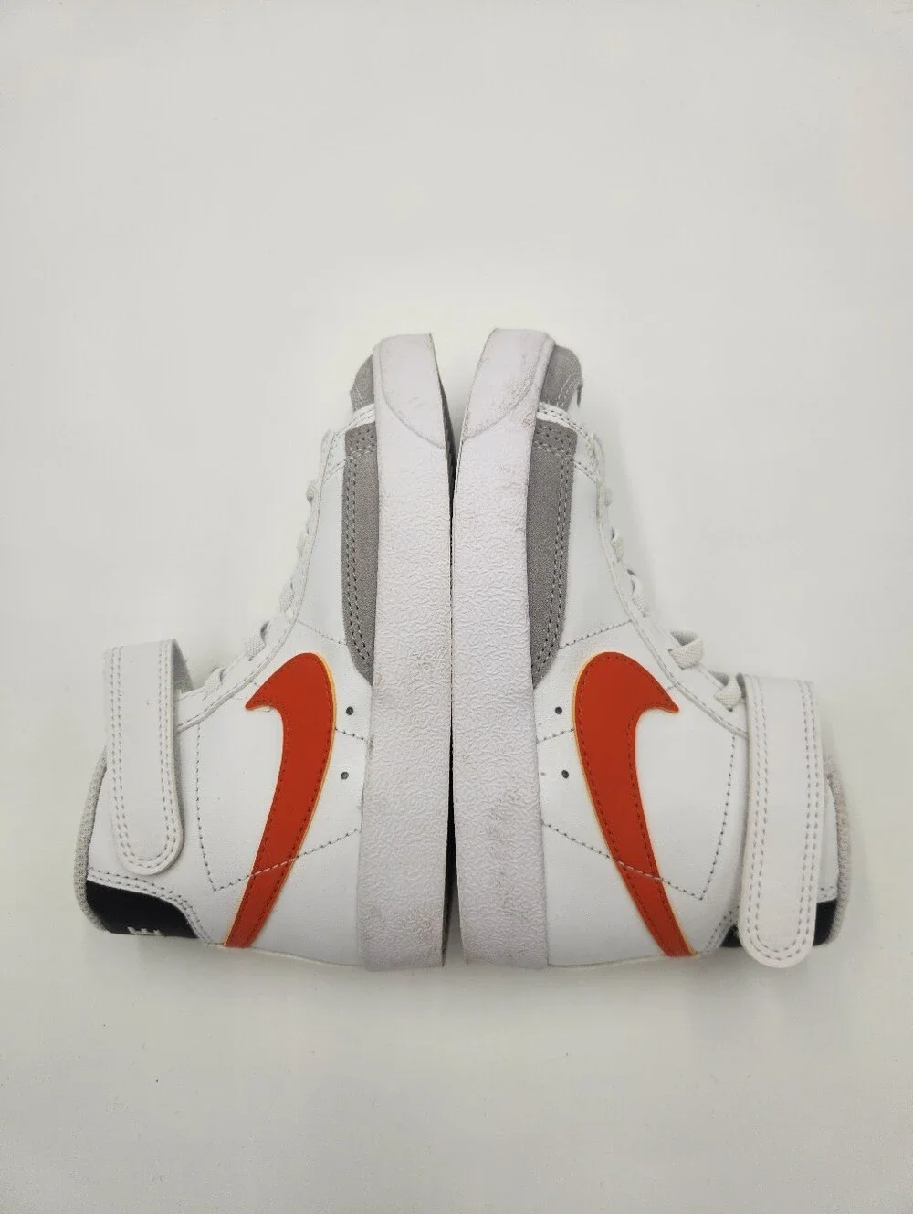Nike Blazer Mid '77 Shoes White/Safety Orange Kids Boys Size 11c